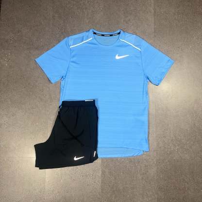 Nike Miler T-Shirt/Shorts Set University Blue/Black