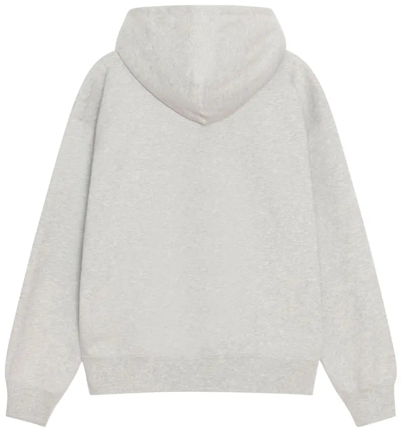 Zip Fleece Hoodie Grey Heather