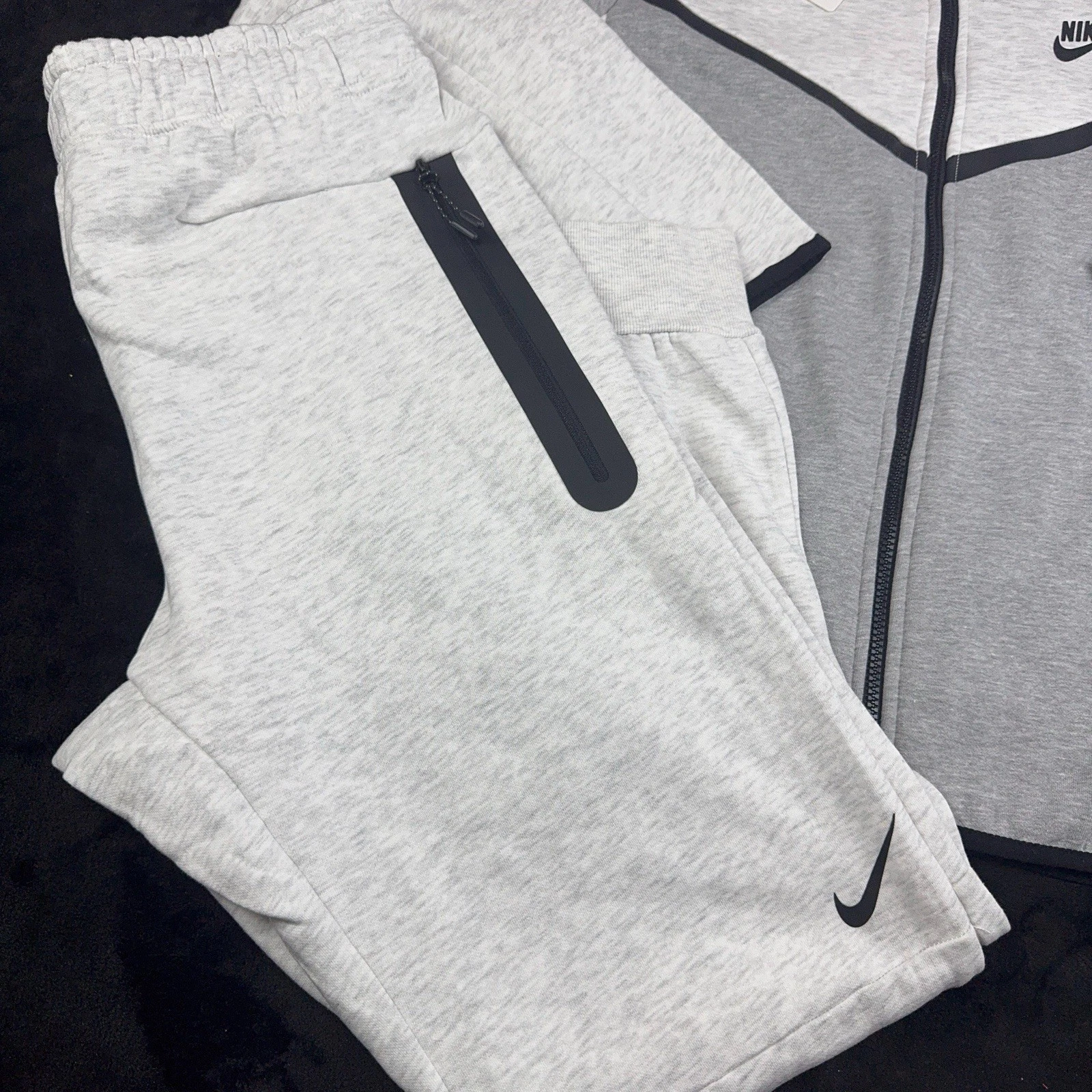 Tech Fleece Sweatsuit Sportswear Tracksuit Color Gray