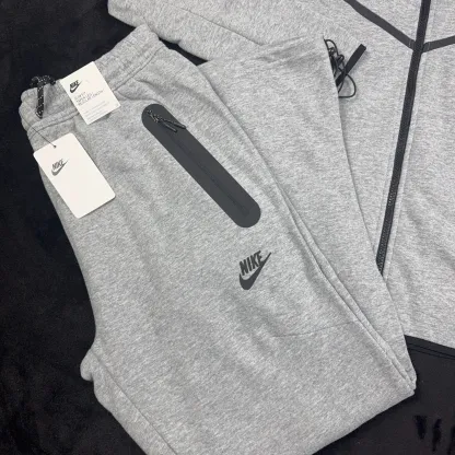 Tech Fleece Sweatsuit Sportswear Tracksuit Color Gray