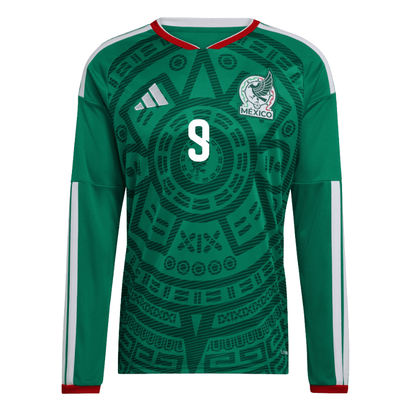 Raul Jimenez 2026 Mexico Long Sleeve Home Jersey