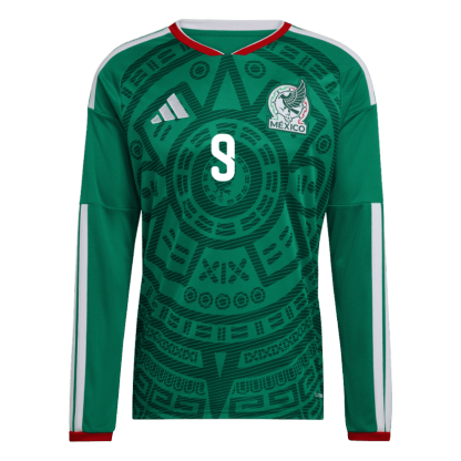 Raul Jimenez 2026 Mexico Long Sleeve Home Jersey