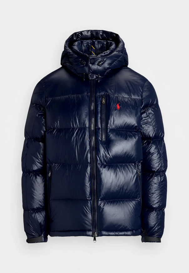 RL PUFFER JACKET BLUE