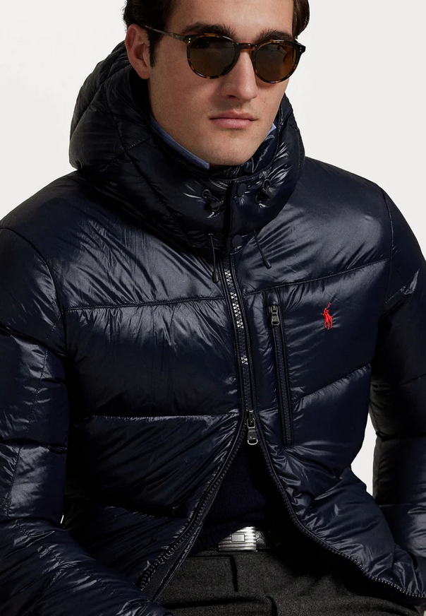 RL PUFFER JACKET BLUE