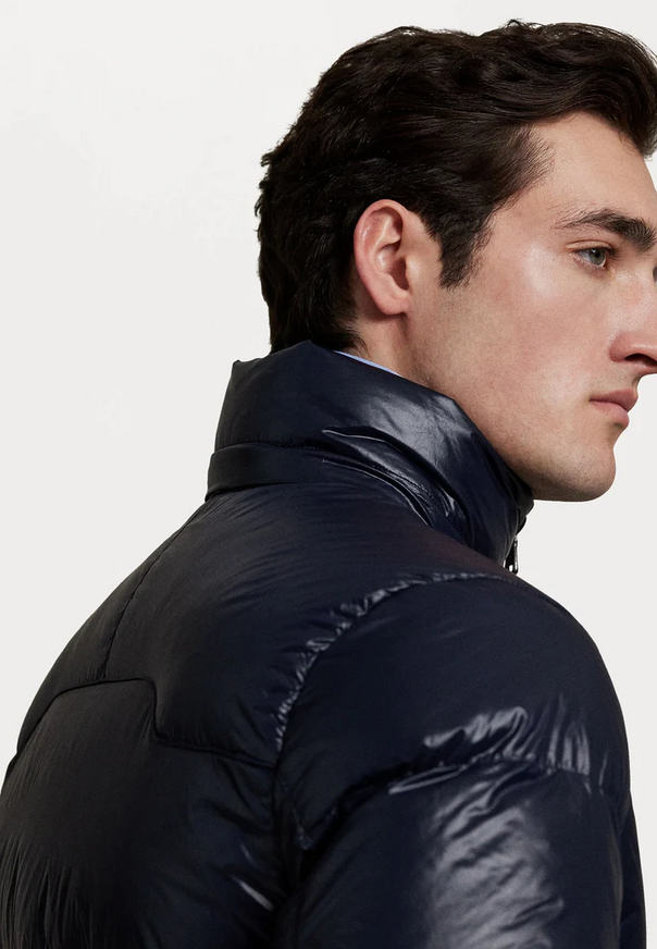 RL PUFFER JACKET BLUE