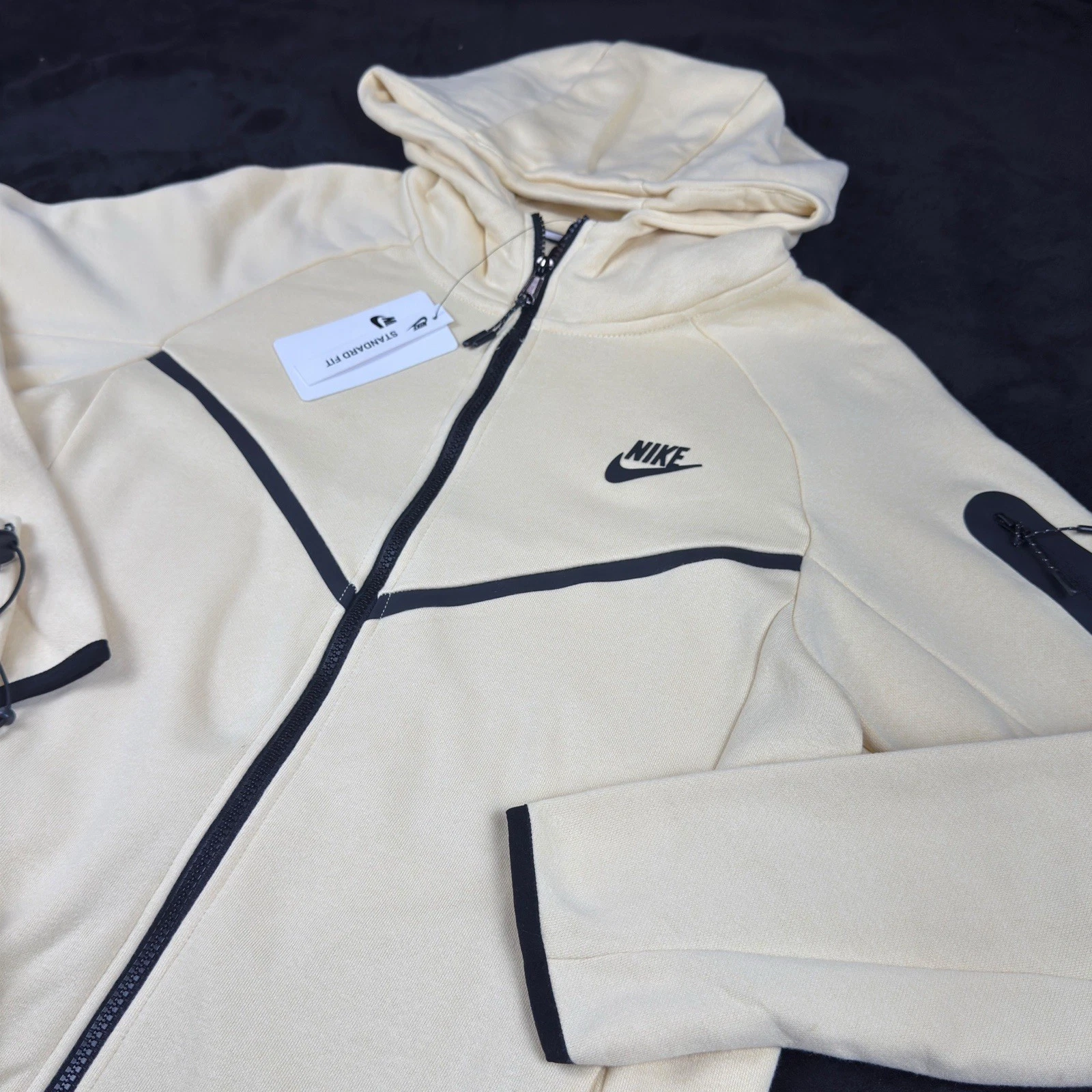 Tech Fleece Sweatsuit Sportswear Tracksuit Light Khaki/Black