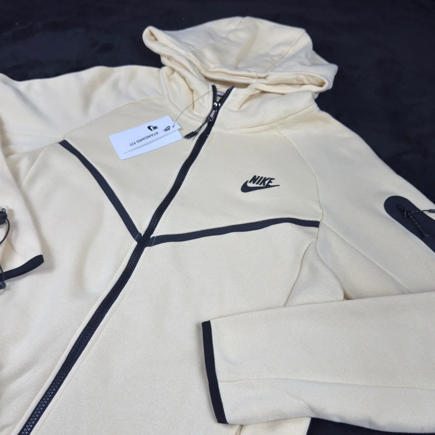 Tech Fleece Sweatsuit Sportswear Tracksuit Light Khaki/Black
