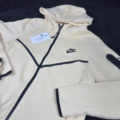 Tech Fleece Sweatsuit Sportswear Tracksuit Light Khaki/Black