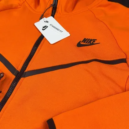 Tech Fleece Sweatsuit Sportswear Tracksuit Color Orange