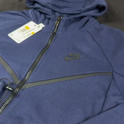 Men’s Nike Tech Fleece Sweatsuit Sportswear Tracksuit Color Blue