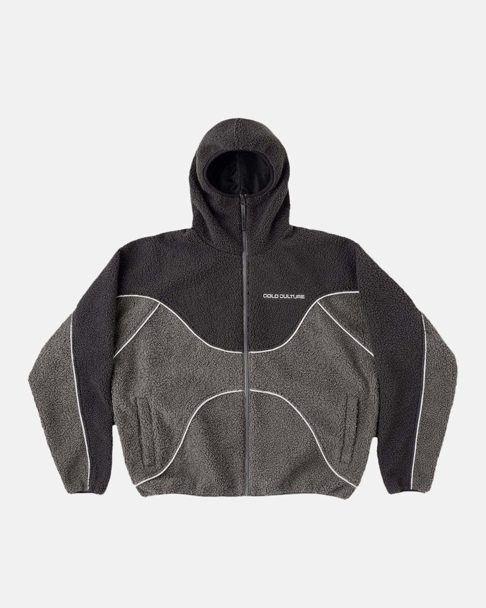 NO RISK FLEECE JACKET HEAVY GREY/DUST GREY