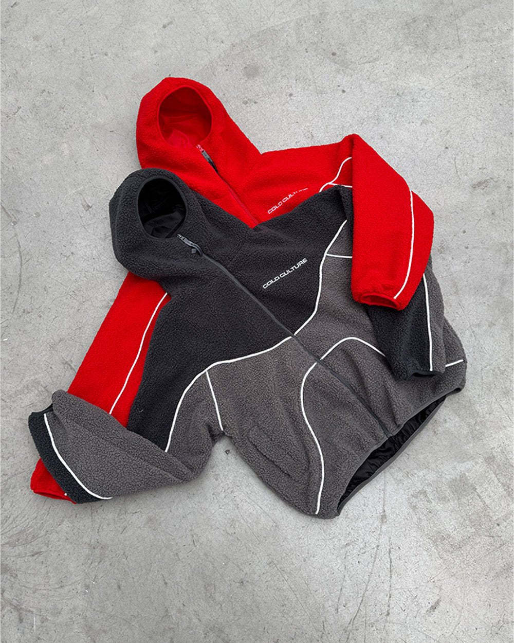 NO RISK FLEECE JACKET HEAVY GREY/DUST GREY