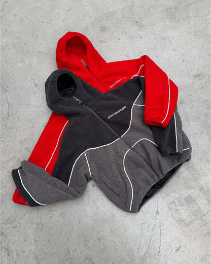 NO RISK FLEECE JACKET HEAVY GREY/DUST GREY