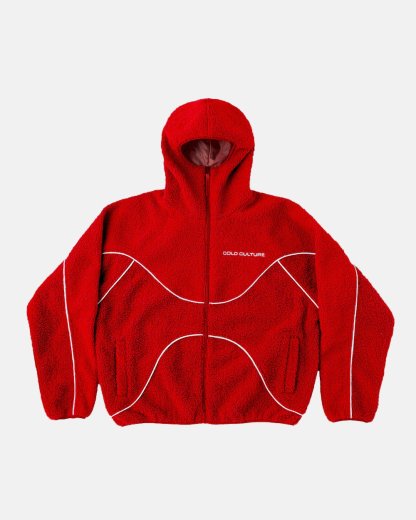 NO RISK FLEECE JACKET VIVID RED