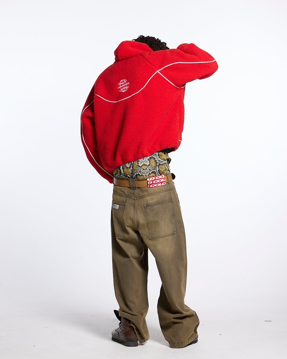 NO RISK FLEECE JACKET VIVID RED