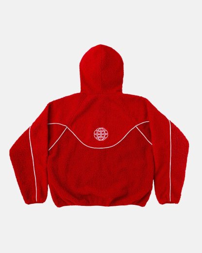 NO RISK FLEECE JACKET VIVID RED