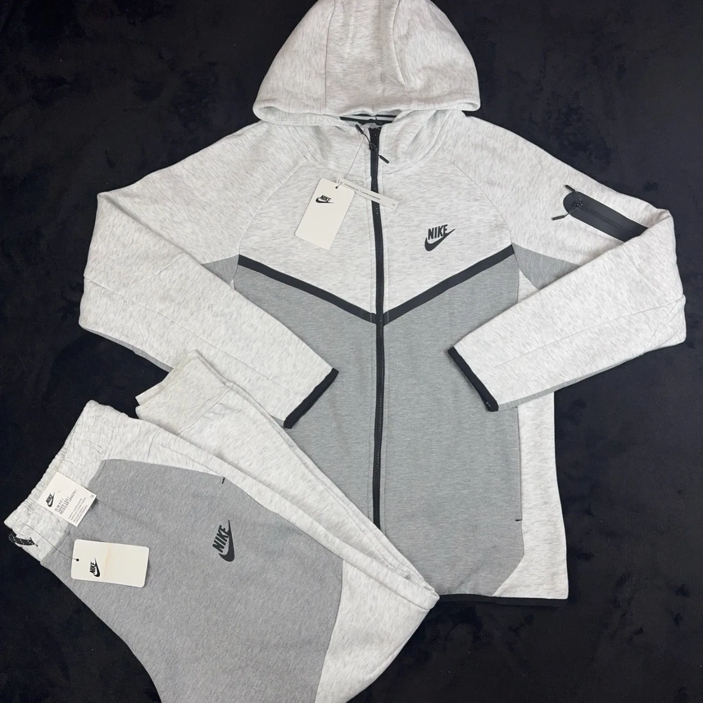 Tech Fleece Sweatsuit Sportswear Tracksuit Color Gray