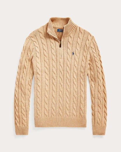 Cable Knit Quarter-Zip