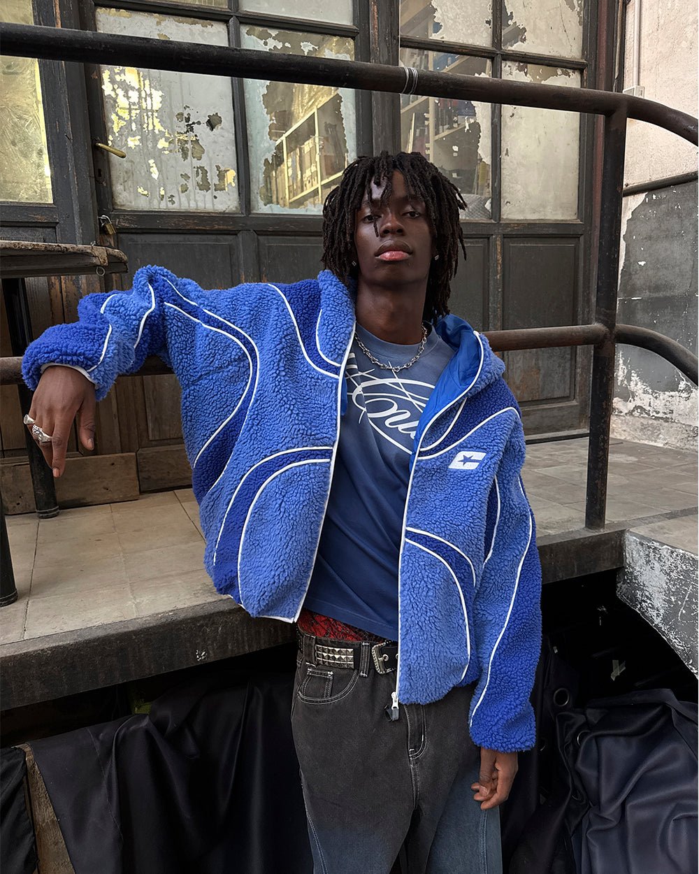 TAKE OFF FLEECE BLUE