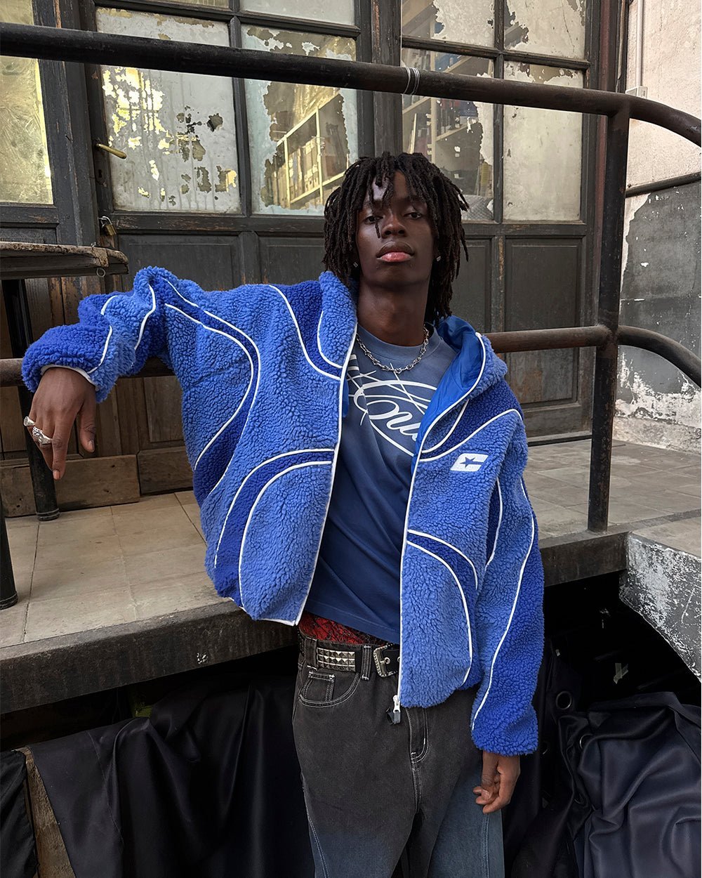 TAKE OFF FLEECE BLUE