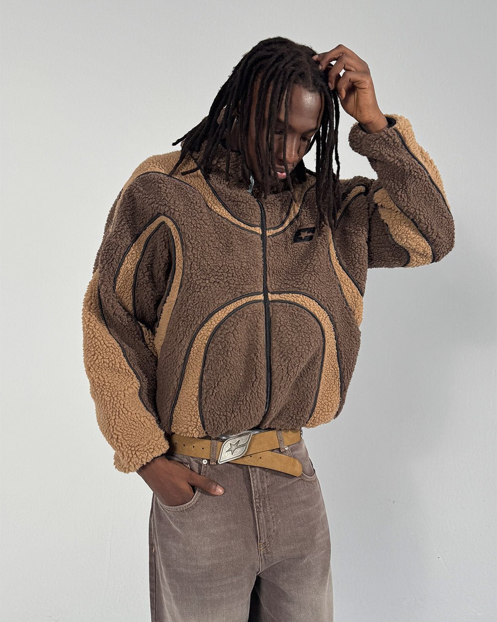 TAKE OFF FLEECE BROWN