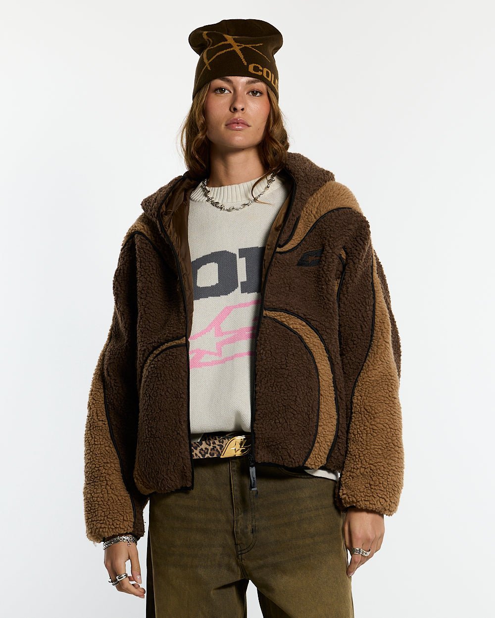 TAKE OFF FLEECE BROWN