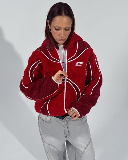 TAKE OFF FLEECE RED