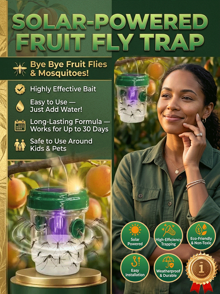 🔆2026 Eco-friendly Solar-Powered Insect Trap🪰: No chemicals needed, protect your harvest.