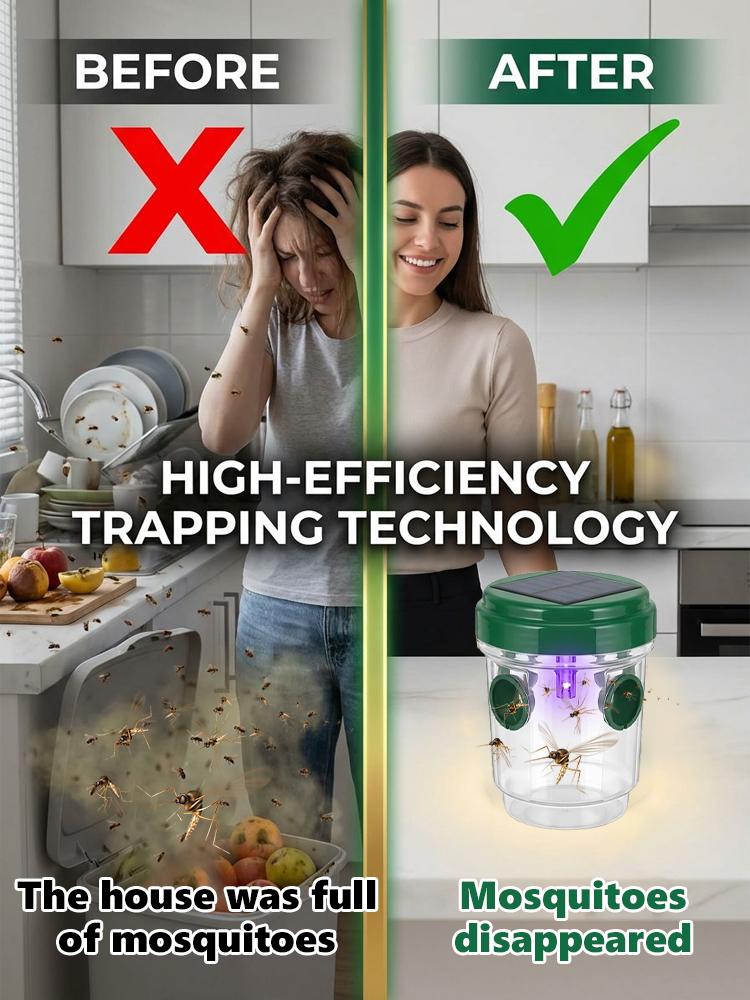 🔆2026 Eco-friendly Solar-Powered Insect Trap🪰: No chemicals needed, protect your harvest.