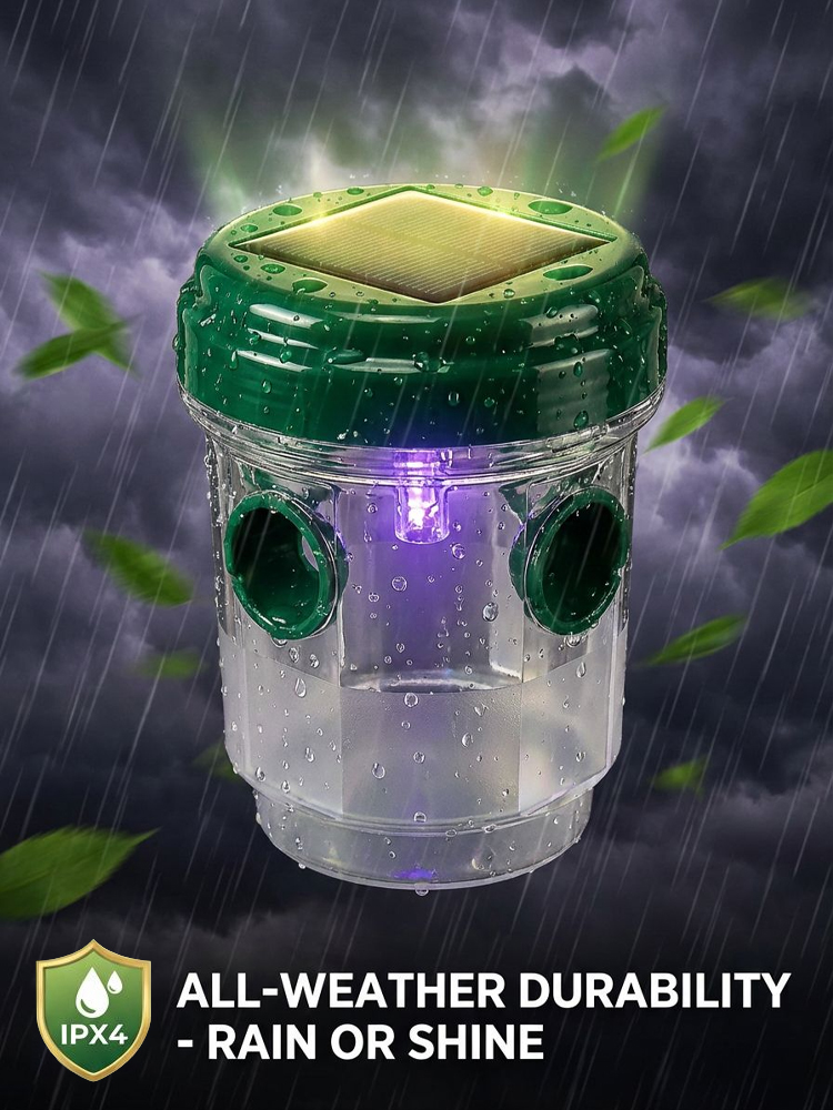 🔆2026 Eco-friendly Solar-Powered Insect Trap🪰: No chemicals needed, protect your harvest.