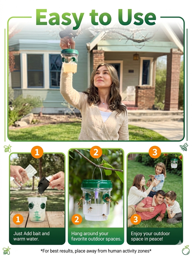 🔆2026 Eco-friendly Solar-Powered Insect Trap🪰: No chemicals needed, protect your harvest.