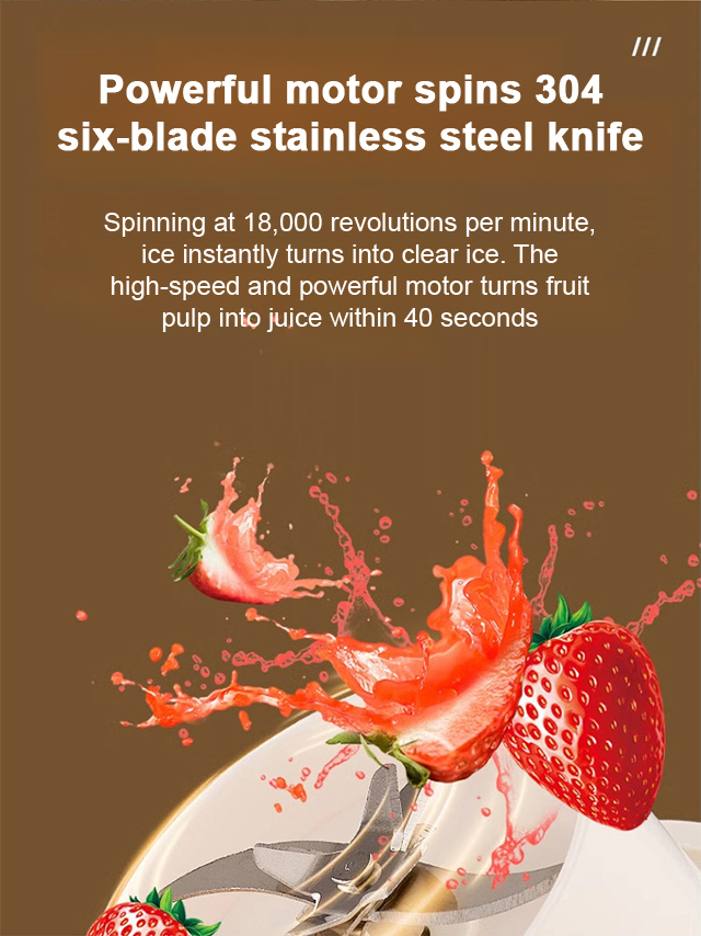 🍎Portable Juicer Cup🥤 Food-grade Material, Juices in 40 Seconds