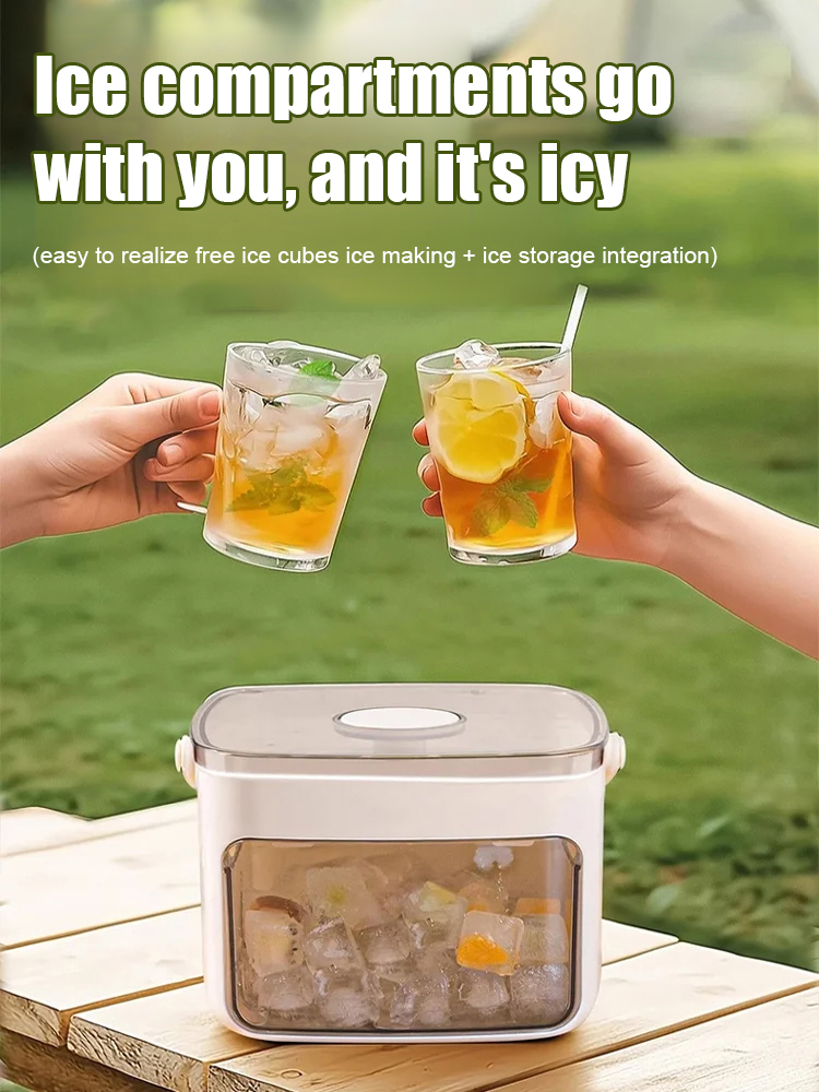  【💰 Factory direct price!】 🧊 Portable Instant Ice Maker ❄️ Makes 200 ice cubes in just 2 minutes!