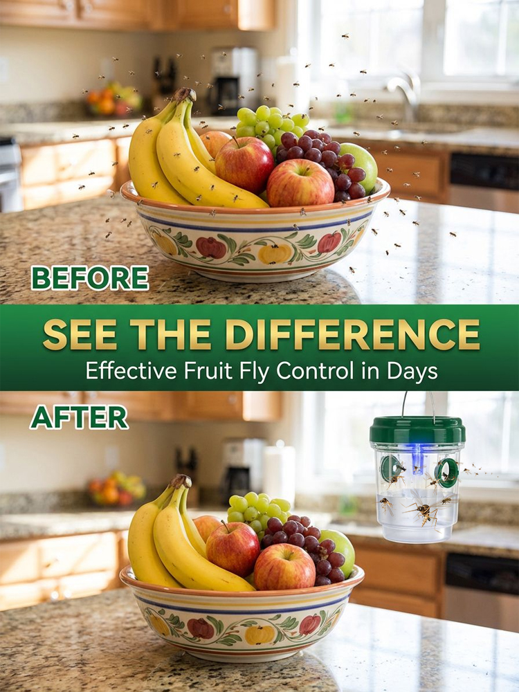 🔆2026 Eco-friendly Solar-Powered Insect Trap🪰: No chemicals needed, protect your harvest.