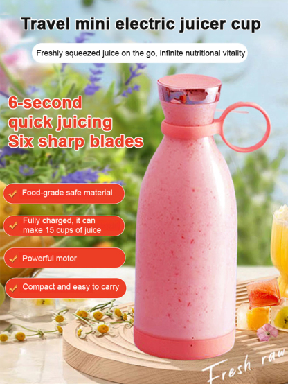 🍎Portable Juicer Cup🥤 Food-grade Material, Juices in 40 Seconds