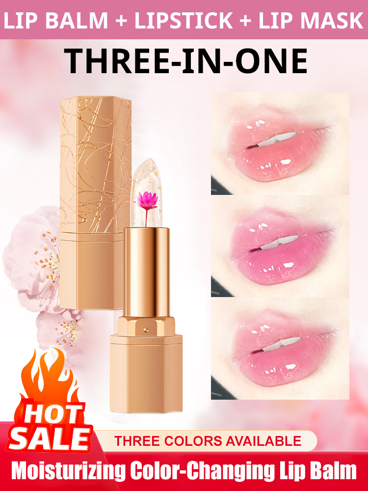 【Three-in-One】Crystal Gold Foil Color-Changing Lipstick【A must-have for charming girls!】