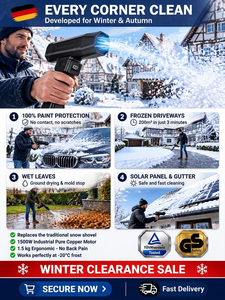 [5000W High-Power] Thermal Snow Blower，German-engineered—quality guaranteed!