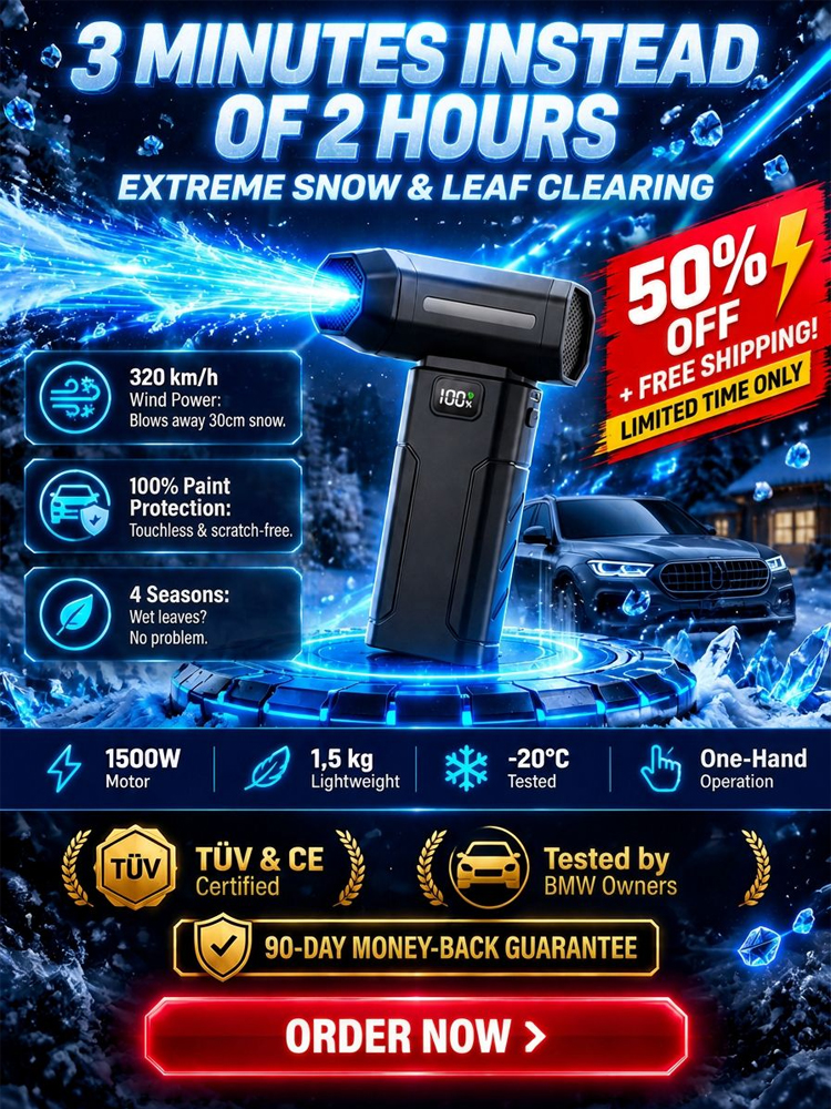 [5000W High-Power] Thermal Snow Blower，German-engineered—quality guaranteed!