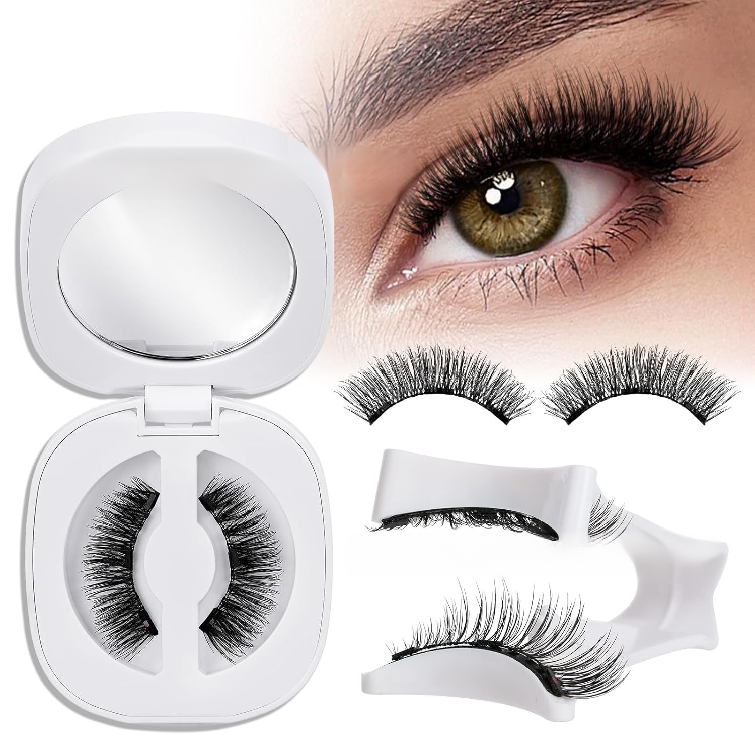 【2026 Hot Selling Magnetic False Eyelashes】[1-Second Makeup Application & Portable Storage Box] Magnetic False Eyelash Set【Apply in 1 second—suitable for everyone! Reusable up to 200 times!】