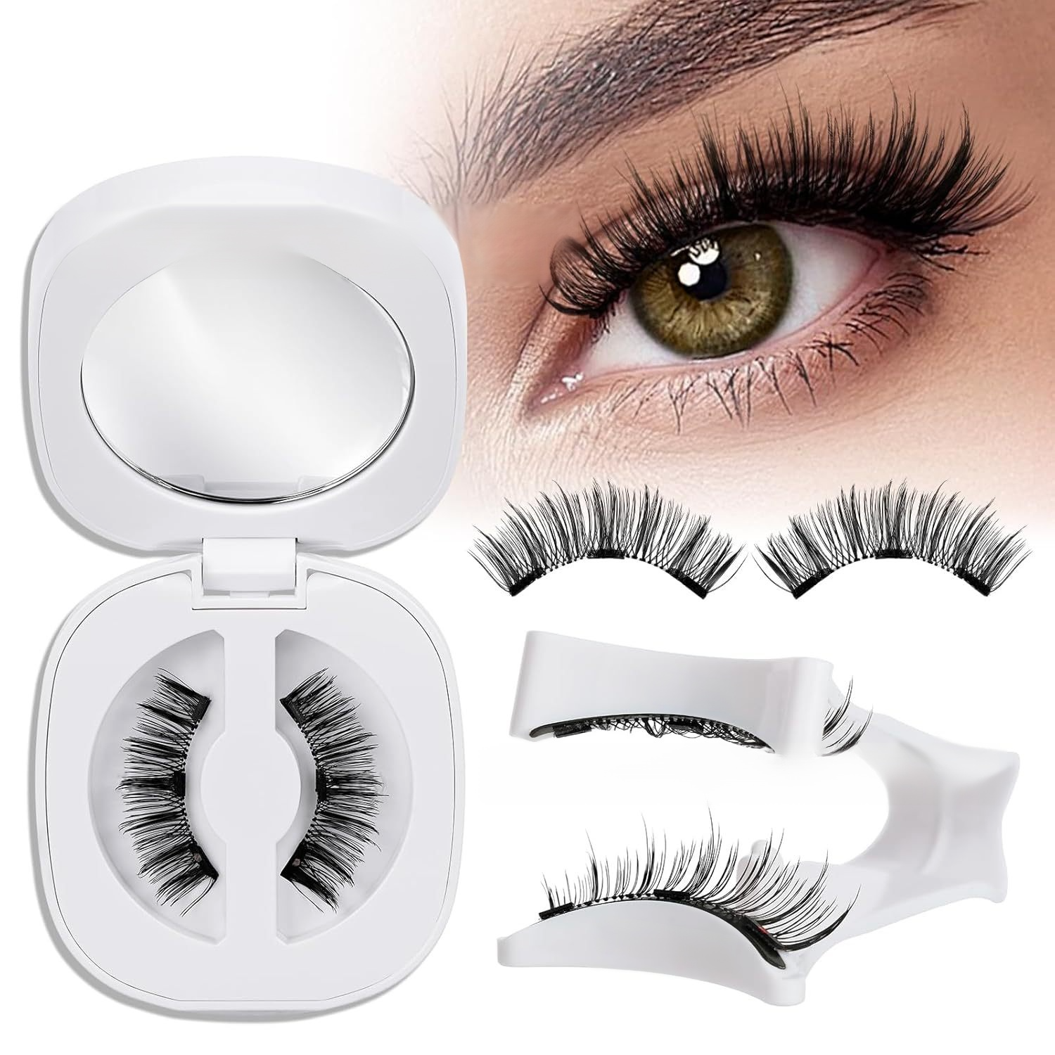 【2026 Hot Selling Magnetic False Eyelashes】[1-Second Makeup Application & Portable Storage Box] Magnetic False Eyelash Set【Apply in 1 second—suitable for everyone! Reusable up to 200 times!】
