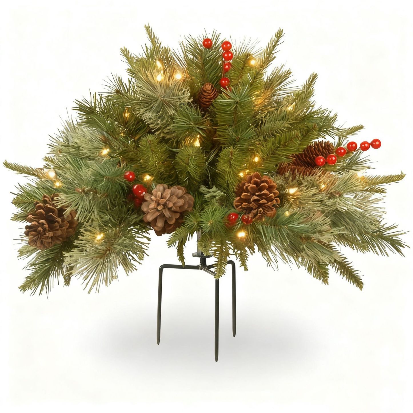 Mini artificial Christmas tree (weatherproof and shiny)