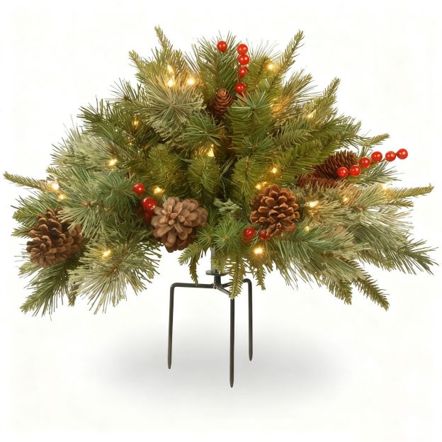 Mini artificial Christmas tree (weatherproof and shiny)