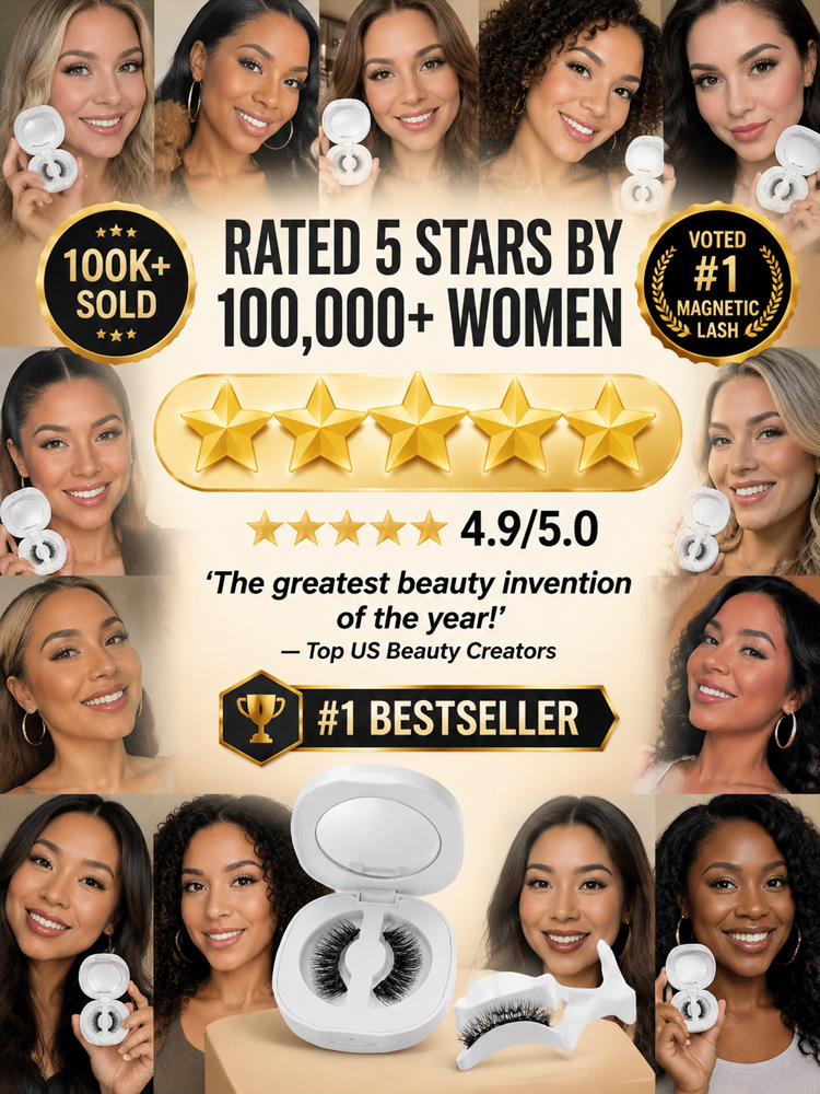 【2026 Hot Selling Magnetic False Eyelashes】[1-Second Makeup Application & Portable Storage Box] Magnetic False Eyelash Set【Apply in 1 second—suitable for everyone! Reusable up to 200 times!】