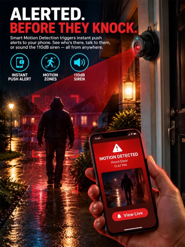 [Home/In-Car] The smallest smart camera—no internet connection or wiring required. Free to use for life, with data that is never lost.