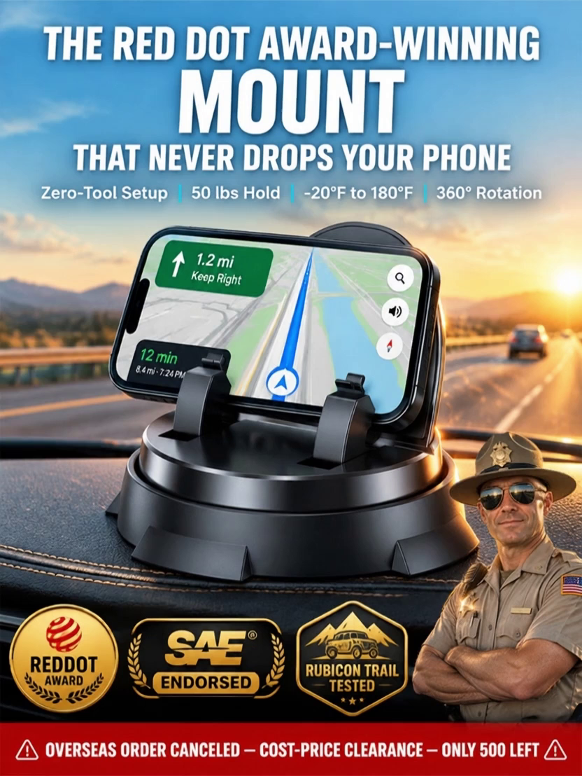 【Recommended by 99% of car owners!】Intelligent suction cup multifunction console with navigation phone holder，Sun-resistant and shock-resistant—durable for 30 years!