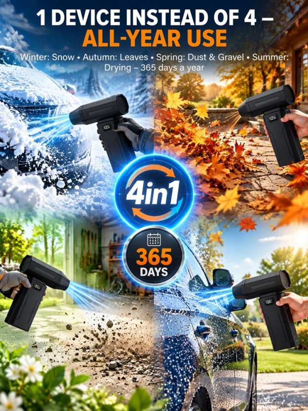 [5000W High-Power] Thermal Snow Blower，German-engineered—quality guaranteed!