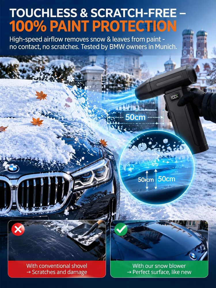 [5000W High-Power] Thermal Snow Blower，German-engineered—quality guaranteed!