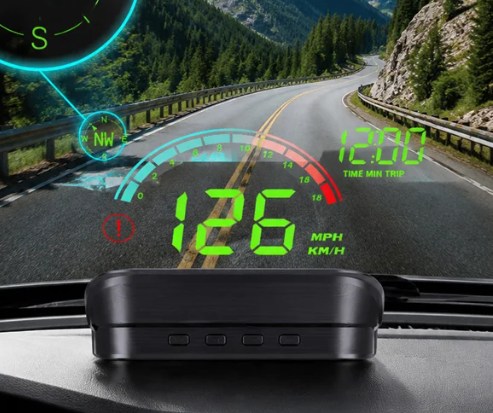 [Globally Compatible] GPS Vehicle Head-Up Display Speedometer【No installation required, compatible with all car models!】