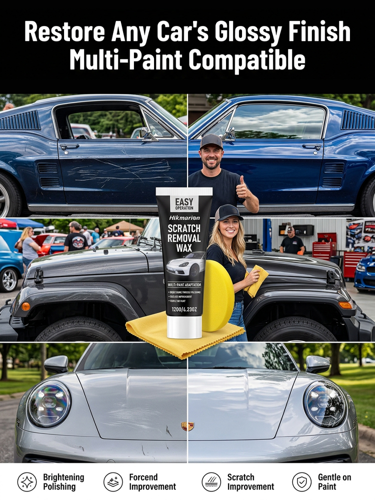 Car Scratch Repair and Detailing Kit【Repair, coating, and brightening in one】