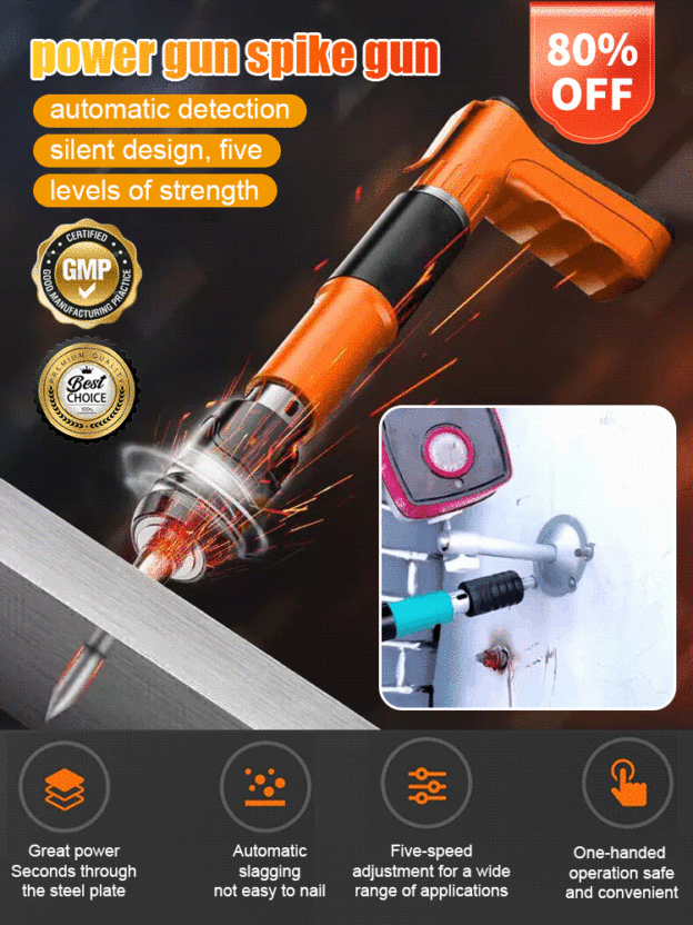 Smart Mini Nailer [Easily penetrates 8mm steel nails, suitable for all materials]